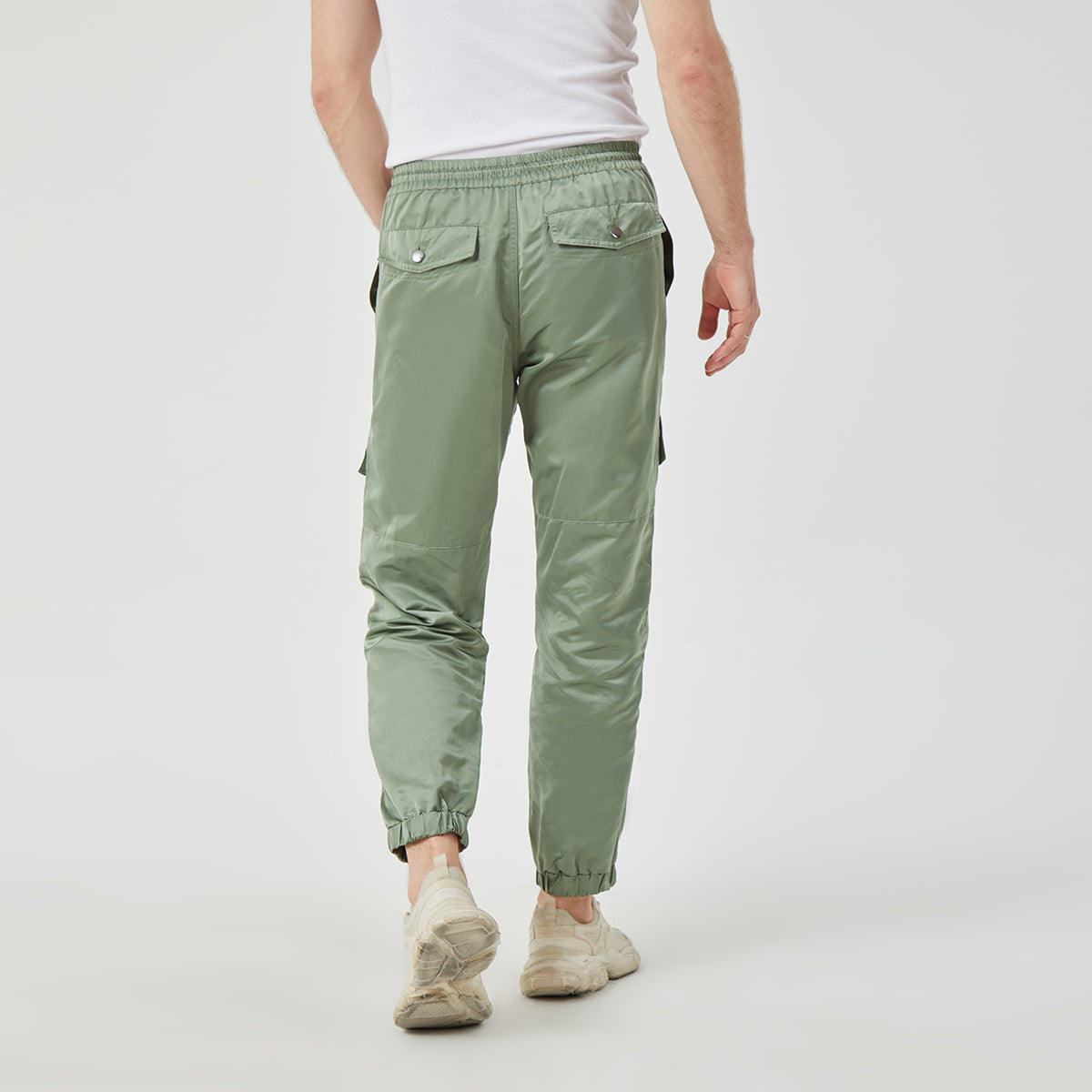 ROCK&CALEB Men’s Olive Green Cargo Pants