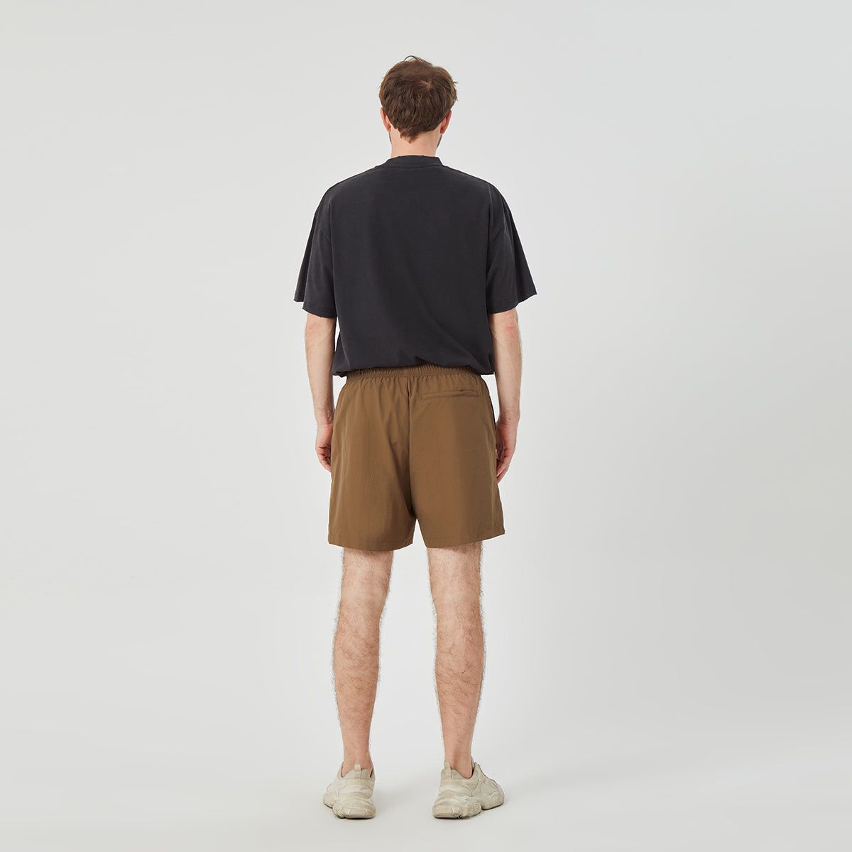 ROCK&CALEB Men’s Brown Athletic Shorts