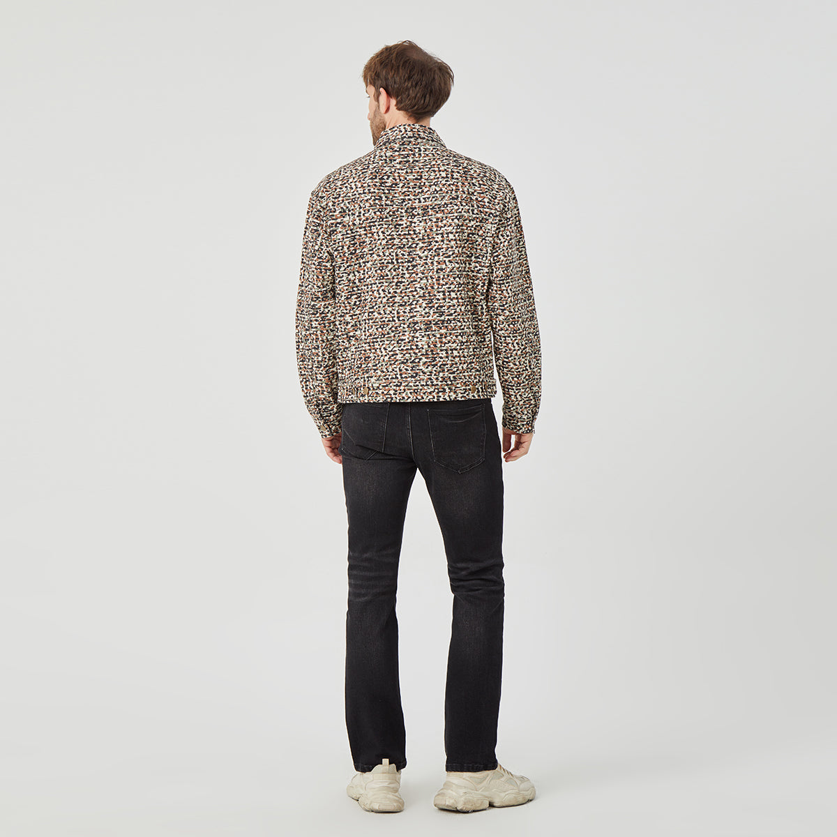 ROCK&CALEB Men’s Stylish Patterned Jacket