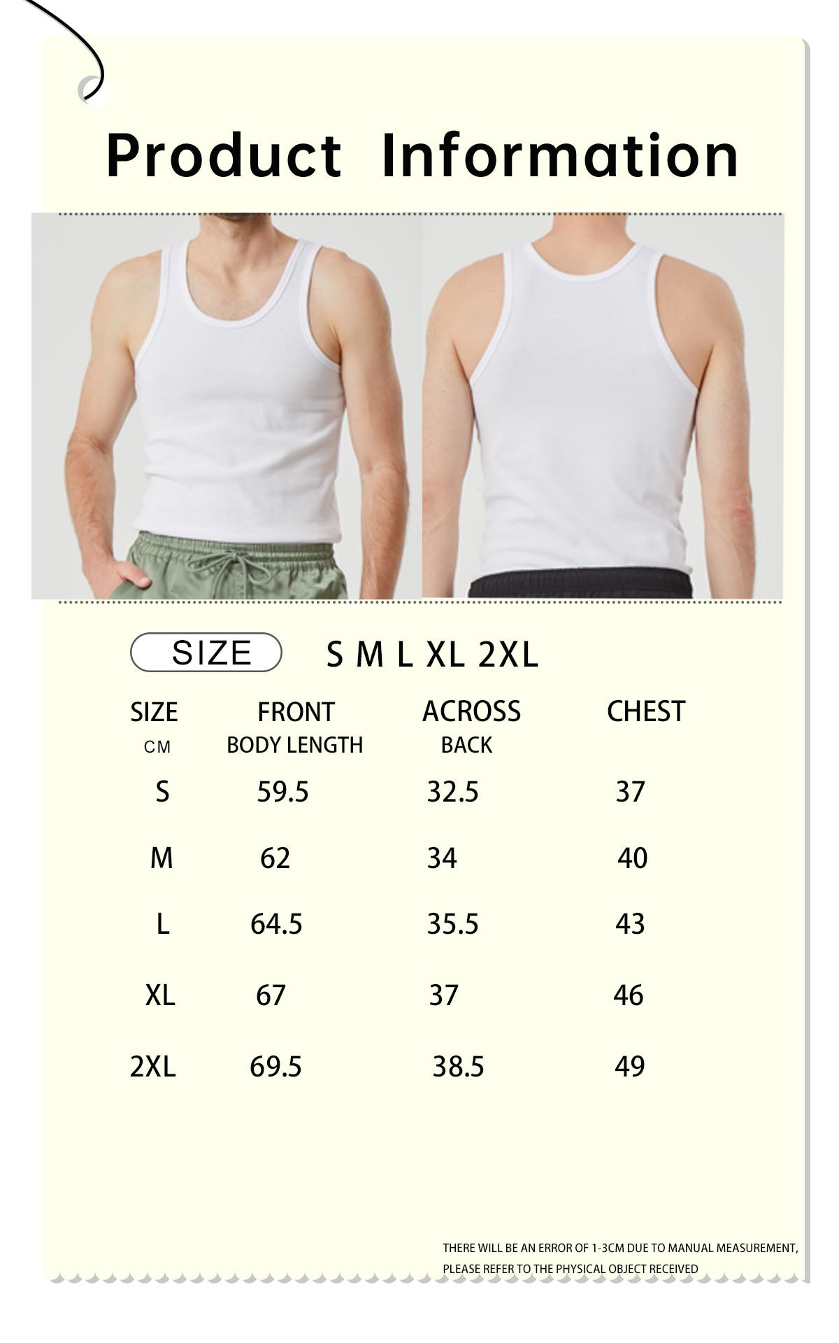 White Sleeveless Tank Top