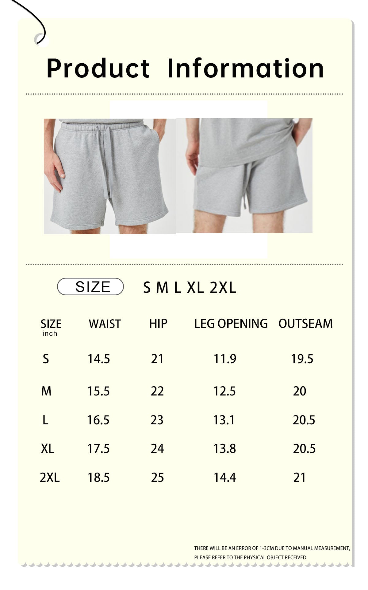 ROCK&CALEB Men's Grey Athletic Shorts