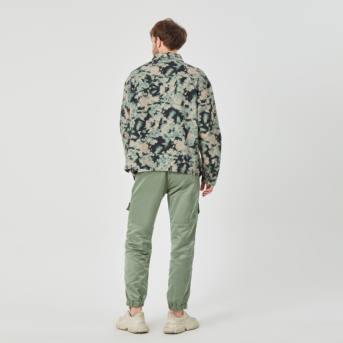 ROCK&CALEB Men’s Olive Green Cargo Pants