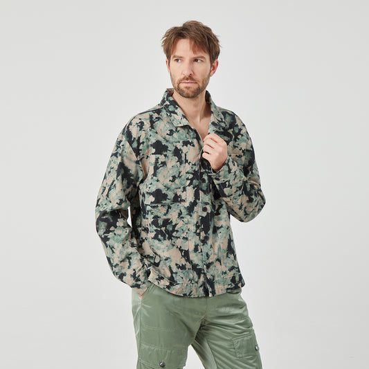 ROCK&CALEB Men's Camo - Print Jacket