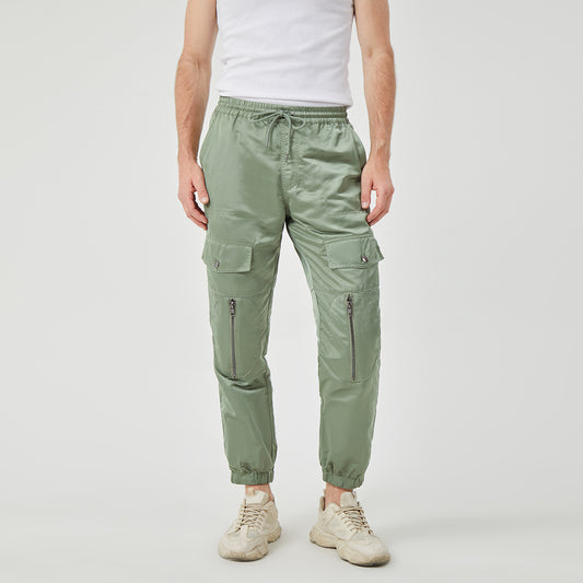 ROCK&CALEB Men’s Olive Green Cargo Pants