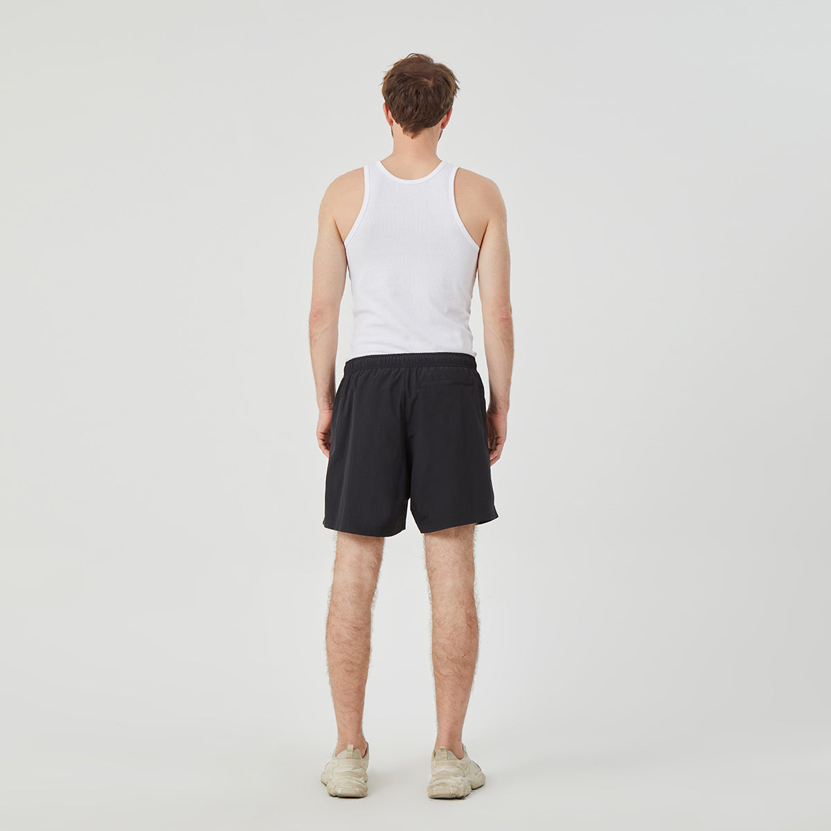 ROCK&CALEB Men's Black Graphic Shorts