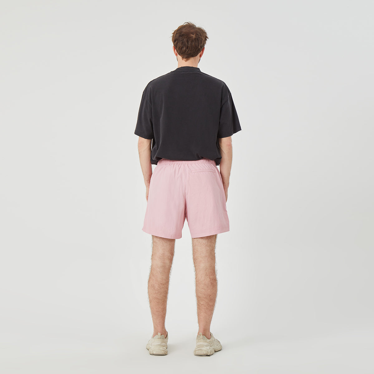 ROCK&CALEB Men’s Pink Athletic Shorts