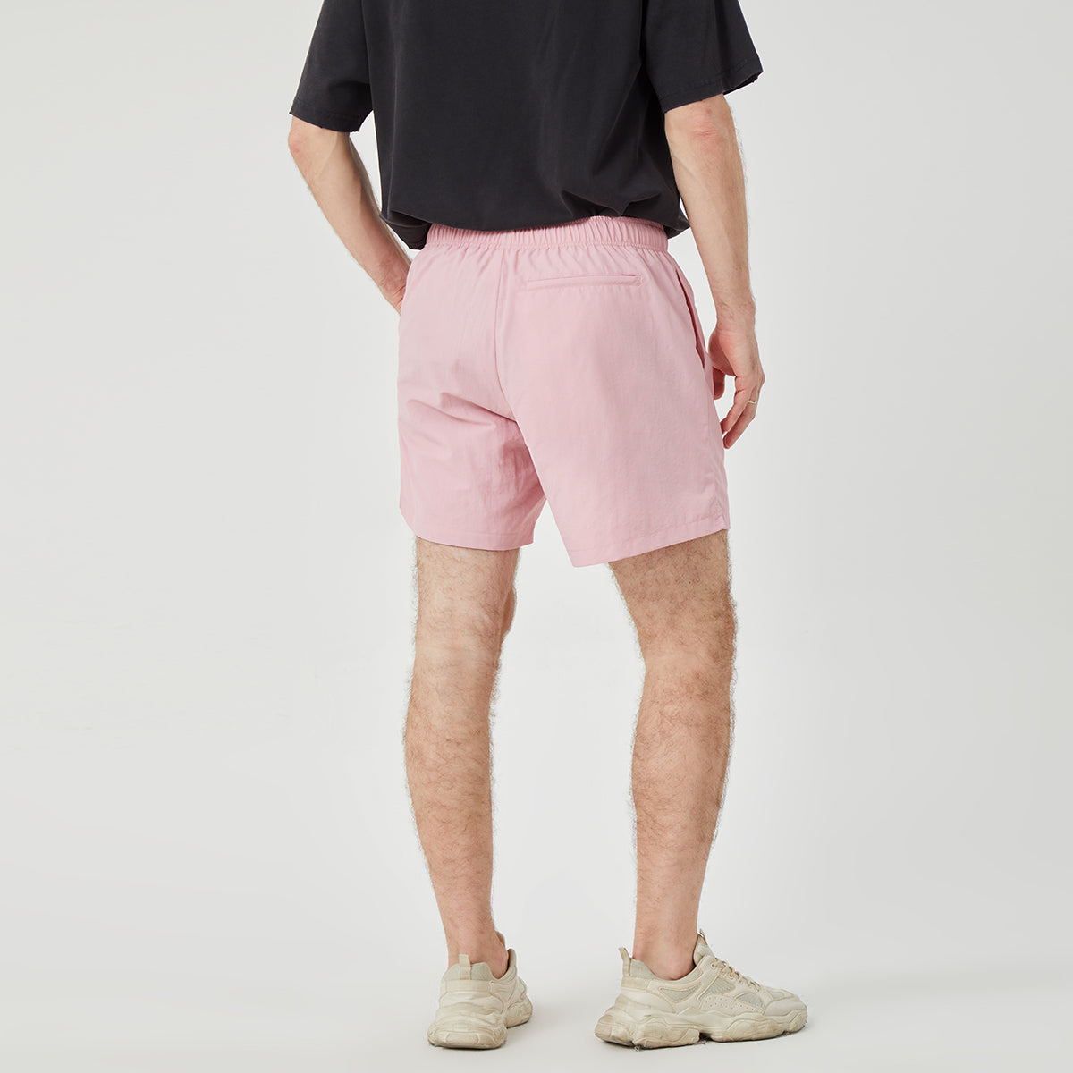ROCK&CALEB Men’s Pink Athletic Shorts