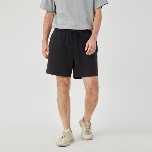 ROCK&CALEB Men's Black Athletic Shorts