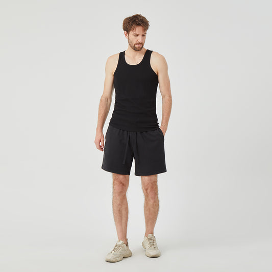 Black Sleeveless Tank Top