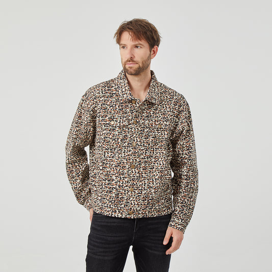 ROCK&CALEB Men’s Stylish Patterned Jacket