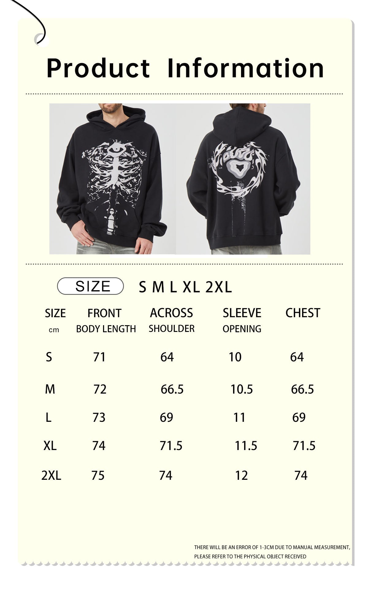 Black Motif Design Hoodies